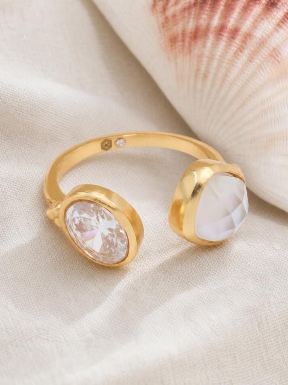 Julie Vos Kaleidoscope Adjustable Ring Gold